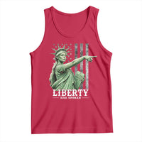 Liberty Has Spoken Tank Top Funny Basketball Statue of Liberty Pointing Meme