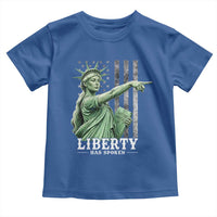 Liberty Has Spoken Toddler T Shirt Funny Basketball Statue of Liberty Pointing Meme