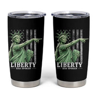 Liberty Has Spoken Tumbler Cup Funny Basketball Statue of Liberty Pointing Meme