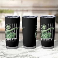 Liberty Has Spoken Tumbler Cup Funny Basketball Statue of Liberty Pointing Meme