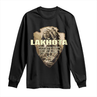 Chief Spotted Elk Lakhota Lakota Sioux Native American Indian Long Sleeve Shirt - Wonder Print Shop