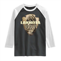 Chief Spotted Elk Lakhota Lakota Sioux Native American Indian Raglan Shirt - Wonder Print Shop