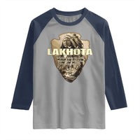 Chief Spotted Elk Lakhota Lakota Sioux Native American Indian Raglan Shirt - Wonder Print Shop