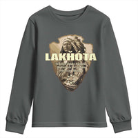 Chief Spotted Elk Lakhota Lakota Sioux Native American Indian Youth Sweatshirt - Wonder Print Shop