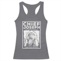 Native American Chief Joseph Racerback Tank Top Leader Of The Nez Perce Indian History - Wonder Print Shop