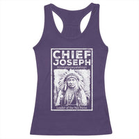 Native American Chief Joseph Racerback Tank Top Leader Of The Nez Perce Indian History - Wonder Print Shop