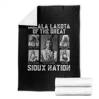 Oglala Lakota Of The Great Sioux Nation Throw Blanket Native American Chiefs - Wonder Print Shop