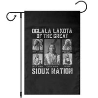 Oglala Lakota Of The Great Sioux Nation Garden Flag Native American Chiefs - Wonder Print Shop