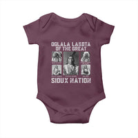Oglala Lakota Of The Great Sioux Nation Baby Onesie Native American Chiefs - Wonder Print Shop