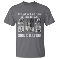 Oglala Lakota Of The Great Sioux Nation T Shirt Native American Chiefs - Wonder Print Shop