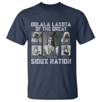 Oglala Lakota Of The Great Sioux Nation T Shirt Native American Chiefs - Wonder Print Shop
