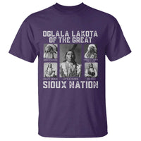 Oglala Lakota Of The Great Sioux Nation T Shirt Native American Chiefs - Wonder Print Shop