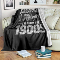 Funny Please Be Patient With Me I'm From The 1900s Throw Blanket Vintage Carriage - Wonder Print Shop
