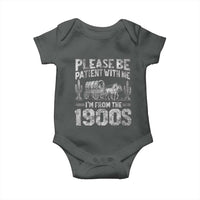 Funny Please Be Patient With Me I'm From The 1900s Baby Onesie Vintage Carriage - Wonder Print Shop