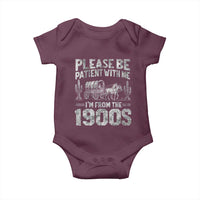 Funny Please Be Patient With Me I'm From The 1900s Baby Onesie Vintage Carriage - Wonder Print Shop