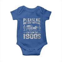 Funny Please Be Patient With Me I'm From The 1900s Baby Onesie Vintage Carriage - Wonder Print Shop