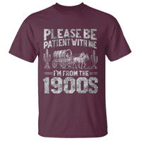 Funny Please Be Patient With Me I'm From The 1900s T Shirt Vintage Carriage - Wonder Print Shop