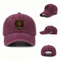 US Marines Veteran Washed Cotton Baseball Cap It Cannot Be Inherited Nor Can It Be Purchased I Have Earned It