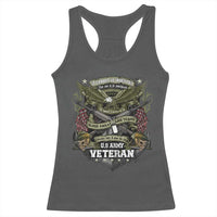 US Military Army Veteran Racerback Tank Top It Cannot Be Inherited Nor Can It Be Purchased I Have Earned It - Wonder Print Shop
