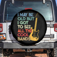 Funny I May Be Old But I Got To See All The Cool Bands Spare Tire Cover - Wonder Print Shop