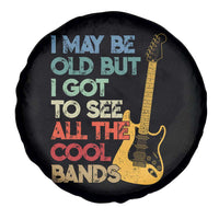 Funny I May Be Old But I Got To See All The Cool Bands Spare Tire Cover - Wonder Print Shop