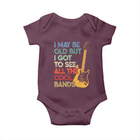 Funny I May Be Old But I Got To See All The Cool Bands Baby Onesie - Wonder Print Shop