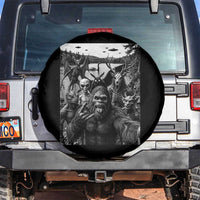 Funny Cryptid Creatures Selfie Spare Tire Cover Bigfoot Alien Cryptozoology Fantasy Mythical Monsters