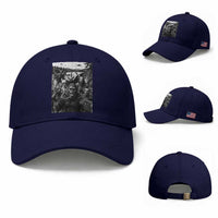 Funny Cryptid Creatures Selfie Baseball Cap Bigfoot Alien Cryptozoology Fantasy Mythical Monsters