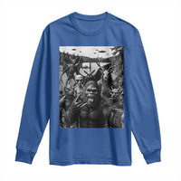 Funny Cryptid Creatures Selfie Long Sleeve Shirt Bigfoot Alien Cryptozoology Fantasy Mythical Monsters