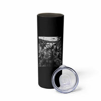 Funny Cryptid Creatures Selfie Skinny Tumbler Bigfoot Alien Cryptozoology Fantasy Mythical Monsters