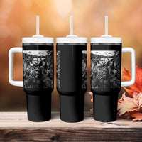 Funny Cryptid Creatures Selfie Tumbler With Handle Bigfoot Alien Cryptozoology Fantasy Mythical Monsters