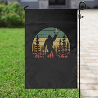 Funny Bigfoot Pickles Lover Garden Flag Retro Sasquatch Cucumber Food Lover
