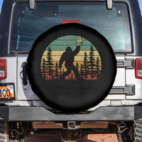Funny Bigfoot Pickles Lover Spare Tire Cover Retro Sasquatch Cucumber Food Lover