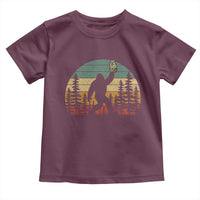 Funny Bigfoot Pickles Lover Toddler T Shirt Retro Sasquatch Cucumber Food Lover