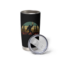 Funny Bigfoot Pickles Lover Tumbler Cup Retro Sasquatch Cucumber Food Lover