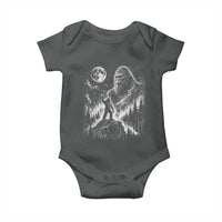 Bigfoot Howling at Moon Mystical Forest Baby Onesie Funny Sasquatch Nature Lover