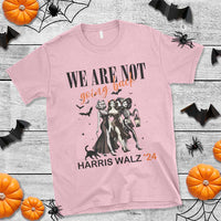 Halloween Harris Walz'24 T Shirt We Are Not Going Back Witches Bat - Wonder Print Shop