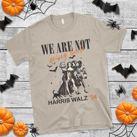 Halloween Harris Walz'24 T Shirt We Are Not Going Back Witches Bat - Wonder Print Shop