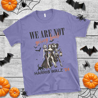 Halloween Harris Walz'24 T Shirt We Are Not Going Back Witches Bat - Wonder Print Shop