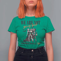 Halloween Harris Walz'24 T Shirt For Women We Are Not Going Back Witches Bat - Wonder Print Shop