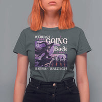 Harris Walz 2024 Halloween T Shirt For Women We're Not Going Back Witch Childless Cat Ladies Moon - Wonder Print Shop