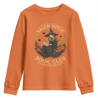 Salem Witch Book Club All Witches Welcome Youth Sweatshirt Halloween Book Lover - Wonder Print Shop