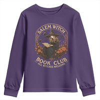 Salem Witch Book Club All Witches Welcome Youth Sweatshirt Halloween Book Lover - Wonder Print Shop