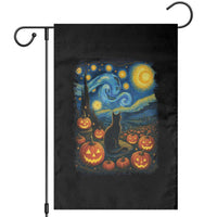 Halloween Cat Starry Night Van Gogh Cat Lovers Garden Flag - Wonder Print Shop
