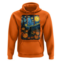 Halloween Cat Starry Night Van Gogh Cat Lovers Hoodie - Wonder Print Shop