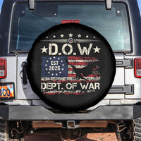 Dept Of War Est 2025 Spare Tire Cover DOW Military Patriotic American Flag - Wonder Print Shop