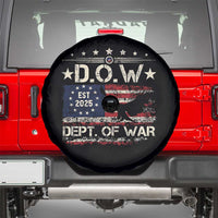 Dept Of War Est 2025 Spare Tire Cover DOW Military Patriotic American Flag - Wonder Print Shop
