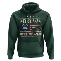 Dept Of War Est 2025 Hoodie DOW Military Patriotic American Flag - Wonder Print Shop