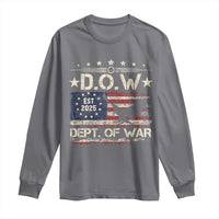 Dept Of War Est 2025 Long Sleeve Shirt DOW Military Patriotic American Flag - Wonder Print Shop