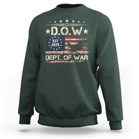 Dept Of War Est 2025 Sweatshirt DOW Military Patriotic American Flag - Wonder Print Shop